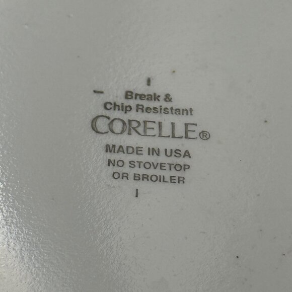 Corelle Urban Black Pattern Bread Plates Set Of 4 6.75" Retired Made In USA - Picture 4 of 4